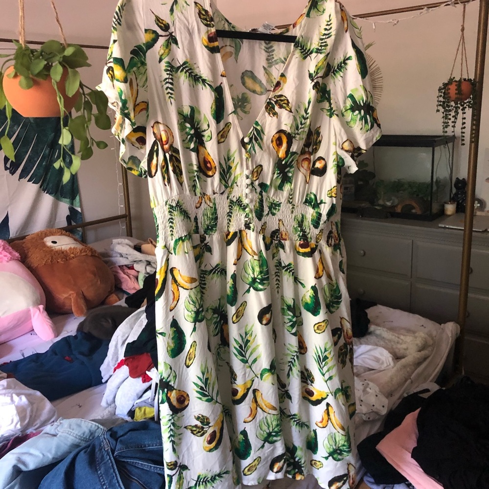 forever 21+ avocado dress